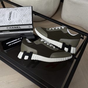 Hermes Bouncing Sneaker Olive