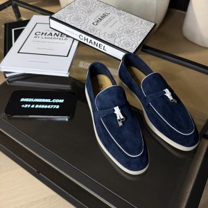 Loro Piana Summer Walk Navy White Stripes Women