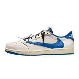 Jordan 1 Low X Travis Scott Sail Military Blue