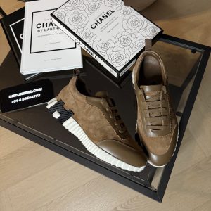 Hermes Bouncing Sneaker Suede Brown Black