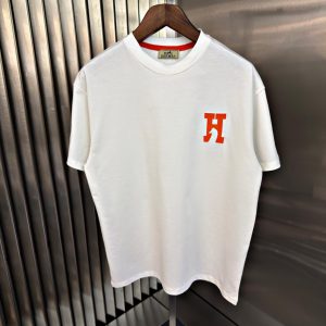 Hermes Logo T-Shirt Wit