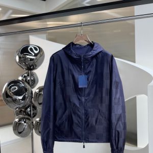 Louis Vuitton Monogram Windbreaker (Reversible) Blue