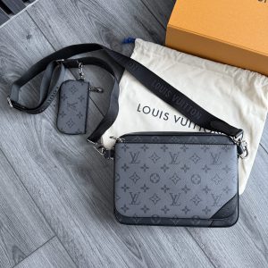 Louis Vuitton Trip Messenger Bag Black Grey