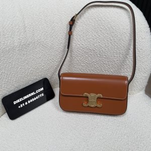 Celine Shiny Calfskin Claude Shoulder Bag