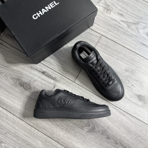 Chanel Sneaker Black Leather