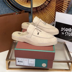 Loro Piana Babouche Loafers Beige