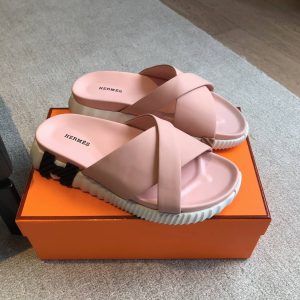 Hermes Infra Sandal Rose/Beige