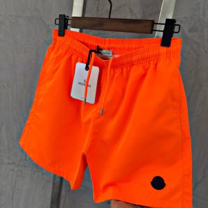 Moncler Zwembroek Oranje (Black Logo)