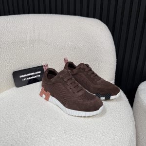 Hermes Bouncing Sneaker Brown Rose
