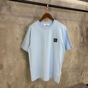 Stone Island Basic T-Shirt Light Blue