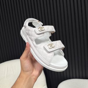 Chanel Sandalen Wit